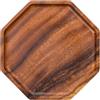 EasyByMall Vassoio ottagonale in legno di noce, stile giapponese, tazza da tè e frutta, fatto a mano, blu (A)