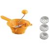 OMAC PASSATUTTO TILLY 3 OMAC PASSAVERDURA PASSAPOMODORO DISCHI CM.24 ACCIAIO INOX