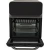 TaNeHaKi Forno Elettrico Piccolo Con Touch Screen LCD, Mini-Four Ad Aria Calda, Funzione Visiva, Porta Srotolante, Moderno Nero 1350W