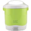 Shipenophy Fornello di Riso Multifunzionale Portatile Elettrico 24V 180W 1.6L Fornello a Vapore per Alimenti Fornello per Cereali di Riso Multi-fornello per Auto Camion(verde)
