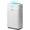Duronic DH201 Deumidificatore 20L/Giorno 440W, Deumidificatore Casa Potente con Serbatoio 5,1L, Antimuffa Umidità Muffa Condensa Bagno Camera Cantina, Timer 24h Scarico Continuo, Silenzioso