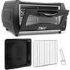 Z.M.C ZMC Mini Tandoor 2100W 22L - Forno per Lahmacun, Pizza, Naan e Pane Compatto, Potente, Riscaldamento Rapido, Ideale per Piatti Autentici.