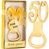 DADEA 36 apribottiglie dorati, per 50° compleanno, bomboniere per 50° anniversario, per ospiti, apribottiglie, per feste di compleanno, souvenir, decorazioni (50, 36 pezzi)