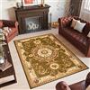 TAPISO Yesemek Tappeto Soggiorno Tradizionale Pelo Corto Design Vintage Motivo Floreale a Fiori Classico Ornamenti Tonalità Verde Limone Salotto Sala Camera OEKO-TEX 180 x 260 cm