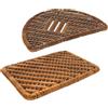 Astra Zerbino esterno in fibra di cocco - Zerbino con spazzole resistente alle intemperie - Zerbino resistente Set misto semicircolare + strisce 40x60 cm