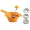 PLASVISA PASSAVERDURE CON 3 DISCHI ARANCIONE BABY, DIAMETRO 15 CM