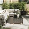 Interiyou Tappeto da esterno Asti - 80x150 cm Crema - Aspetto di juta - Resistente ai raggi UV per esterni: balcone, terrazza, giardino o cucina - Tessuto piatto