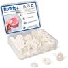 RuWfpz Giunti per bambole per Amigurumi all'uncinetto, 20 mm, 13/16, set di 20 giunti di sicurezza in plastica per animali di peluche, amigurumi mobili bianchi per braccia gambe collo