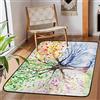 SEEKJOYS Quattro stagioni albero illustrazione area tappeto antiscivolo grande tappeto per soggiorno, camera da letto, sala da pranzo, tappeto spesso super morbido, decorazione per la casa tappeto stampato