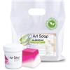 Resin Pro ArtSoap AloeSoap - Base per Saponi Artigianali con Aloe 1 kg con Colorante in Regalo Rose, Basi per la creazione di saponi Facile, Sicura e Versatile, Base per Sapone