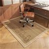 Odot Tappeto Sedia Ufficio Gaming Quadrato, Tappeto Salvapavimento Antiscivolo Protettore del Pavimento Tappetino per Sedia da Ufficio con Ruote per Parquet Piastrelle (gattino,120x120cm)