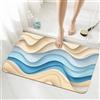 Generico Tappeto Bagno Antiscivolo Assorbente Grande 90x150cm, Tappetino Doccia Tappeti Bagno Waves, Zerbino Ingresso ad Asciugatura Rapida, Tappeto Cucina Camera Lavabile, Scendiletto Camera da Letto 5-1201