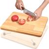 BAODBF Copri lavandino per camper tagliere in legno, tagliere per camper con gambe regolabili e piedini in silicone antiscivolo per camper, barche