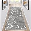 Siunwdiy Tappeto Corridoio Antiscivolo 50x120cm Grigio Tappeto da Cucina Lavabile Tappeto Passatoia per Corridoio Moderno Tappeto Runner Lungo Tappeto per Cucina, Corridoio, Ingresso, Soggiorno