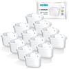 Wessper Cartucce filtranti per il Trattamento dell'Acqua 12 Unità | Ricambio per Dafi Unimax Aquaphor A5 BRITA Maxtra+ PHILIPS AWP212/10 | Riduce Cloro, Calcare e Impurità