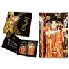 Carmani - Piatto decorativo in vetro rettangolo per merenda, cibo per feste, frutta secca, piatto da portata stampato con dipinto Hygieia - Igea di Gustav Klimt 15x23cm