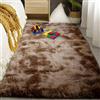 MEILIPA Tappeto Soggiorno 250 x 250 cm Peluche Tappeto Soggiorno a Pelo Lungo Tempo Elegante per Grandi Dimensioni Salotto Moderno Cameretta Bimba, Marrone