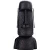 MagiDeal 1 pezzo antica statua dell'isola di Pasqua stile retrò Moai testa di scultura per gli ornamenti del salotto - Nero B