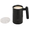DHQCQL Montalatte elettrico da 350 ml, montalatte elettrico con spazzola, 400 W, montalatte elettrico, scaldabagno automatico per latte, cappuccino, macchiato (nero)