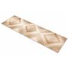 Corredocasa Passatoia Antiscivolo in PVC a Metraggio, Made in Italy - Taglio Continuo su Misura - Stuoia Gommata Tagliata - Tappeto Cucina e Corridoio Antiscivolo - Larghezza 50 cm (Oro, 280x50, Geometrico)