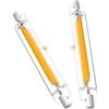 Mineliste R7S LED 78mm Lampadina, R7S LED 78mm Dimmerabile 10W Equivalente a 100W Lampada Alogena, Nessun Sfarfallio, lampada R7S LED Bianco Caldo 3000K 1000LM, 360°angolo di emissione, 2 Pcs