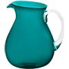 SERAFINO ZANI Caraffa Brocca da Acqua Vino Infrangibile Plastica Dura Colore Verde Petrolio Pitcher Memento Synth Zani
