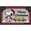IlGruppone Zerbino Peanuts Ingresso Natalizio Rettangolare 40 x 60 Cm in Gomma Floccata Tappeto Ingresso Asciugapassi Tappetino Antiscivolo Interno Estero Originale Idea Regalo Natale