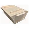 Euroshoppingonline Madia Maddia maidda siciliana in legno lamellare 50x40x20 per impasto manuale pizza napoletana contenitore cassetta cassa vaschetta porta impasto lievitazione vasca con coperchio asse pasta