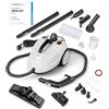 COSTWAY 2000W Pulitore a Vapore, Macchina per Pulizia Rotante con 13 Accessori, Capacità d'Acqua di 1,8L, Macchina a Vapore Multiuso per Tappeti Finestre Vetri e Tende (Bianco)