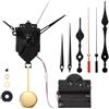 RemixAst Kit puntatore a pendolo, movimento silenzioso da parete al quarzo, movimento a pendolo fai da te, kit di riparazione e sostituzione per orologio al quarzo fai da te orologio in legno orologio in