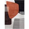 CarpetLiving*com Tappeto Arizona Brown Rust - Design Moderno Contemporaneo a Pelo Corto per Soggiorno, Camera da Letto e Ufficio - Marrone Ruggine