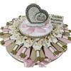 Sindy Bomboniere Torta bomboniere Comunione femmina chiavi sacre calamite confetti e bigliettini 20 fette (chiavi bimba)