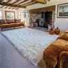 Sheepskin World Flokati Tappeto Shaggy Lana Avorio, Colore Naturale - Alta Qualità 2000 Grammi (80 cm x 150 cm)