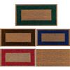 Generic Zerbino in cocco naturale. Premium con bordo antiscivolo per interni ed esterni (33 x 60 cm, Verde)