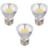 ALIVIM 3 Pezzi 3W 5W 7W E27 110V 220V LED Lampadina COB Lampada Faretto Caldo Fresco Bianco Naturale Per La Casa Ufficio Mostra Illuminazione,Warm white,7Watts