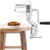 Tomotato Macchine per Gnocchetti Manuali, Macchine per Cavatelli e Gnocchetti, Pasta Fresca Fatta in Casa, Macchine per Pasta Manuale, Acciaio inossidabile,Argento