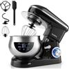 briebe Impastatrice Planetaria Professionale per Pasticceria 1800W MAX Robot da Cucina Orbitale, Frusta, Ciotola 5 L, 6 Velocità + Funzione Pulse, Schermo Touch LED, KM1164
