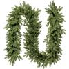FAIRYTREES Ghirlanda natalizia verde 270 cm in PE stampato 100% | Ghirlanda per scala, porta, arco, corrimano | Decorazioni natalizie eleganti, festone natalizio per scale, ramo verde realistico