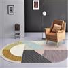 Tappeti Design Tappeto Ovale Morbido, Grande, Antiscivolo, Lavabile, stile astratto Cameretta Divano Corridoio Sala Pranzo Tappeto Ovale 80X150CM