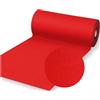 Tata Home Passatoia Rossa Natalizia Tappeto Rosso per Eventi Passarella da Esterno Flessibile e Resistente in Feltro Larghezza 100 cm Lunghezza 15 m