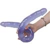 FJUJMLAN Doppio fallo XXL, classico, doppio piacere di penetrazione e stimolazione - prodotti di alta realtà per coppie lesbiche, morbidi falli anali in silicone e strumenti per la masturbazione(Blue)
