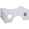 BAMFY Pieghevole Sgabello Da Toilette Accovacciato Per Adulti, Sgabello Wc Sotto La Scrivania Poggiapiedi Sgabello Per Cacca Per Il Bagno Antiscivolo Panchetto Bagno(Gray)