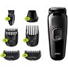Braun MGK3225 Trimmer per Capelli e Barba, Rasoio, Präzisions Trimmer Lavabile Nero