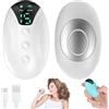 YUNFAN Neurocontrol Dispositivo para Ansiedad - Natural Sleep Aid Device,Calm Anxiety Device,Hand Held Nighttime Sleep Aid Device,Portable Fast Sleep Device,Improved Sleep Anxiety,Small Easy to Carry (White)