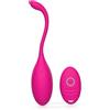 Toys Hub Uovo Vibrante con Telecomando per Punto G e Clitoride - 10 Modalità | Doppio Lato | Portata 10 m | Silicone Sicuro | Ricaricabile USB | Giocattolo Coppia - Rosa