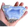 TENET - Pietra grezza naturale per cristalloterapia meditazione reiki (CALCEDONIO GEODE MALAWI 200-300 GR)