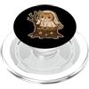ghost cat stump stars cute Halloween pum Gatto fantasma su moncone con stelle PopSockets PopGrip per MagSafe