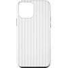 Classic Trends Pastel Cute Colors Custodia per iPhone 12 mini Righe Bianco e Grigio chiaro Linee Verticali