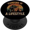 Retro Sunset Video Game Sarcastic Gamer Gioco Divertente FPS Gamer Umorismo Campeggio Lifestyle Shooter Joke PopSockets PopGrip Adesivo