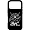 Funny 80s Vintage Punk Rock Music Concer Custodia per iPhone 17 Pro Highland Cow, Rockstar, cantante rock, regalo per uomini, donne e bambini